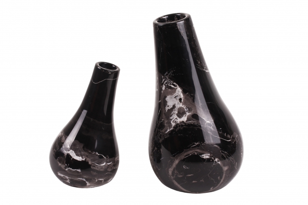 7er Set Marmor "Serie Oblique" elegant Vase Schale Dose mit Deckel Modern 30%Rabatt